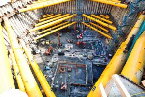 McGee hob für das sechsstöckige Kellergeschoss des The Londoner 75.000 m³ Erde aus. Quelle: McGee
