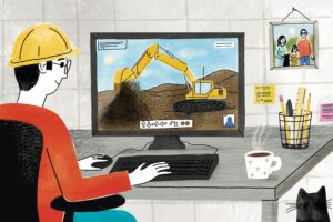 Hybridarbete i byggbranschen
