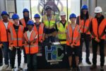 Eugene Mason's class of high school kids learning construction trades.