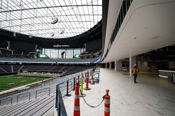 Look Inside the (For Now) Fan-Less Allegiant Stadium - Built | The ...