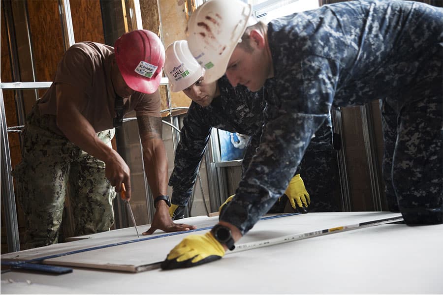 veterans in construction skills