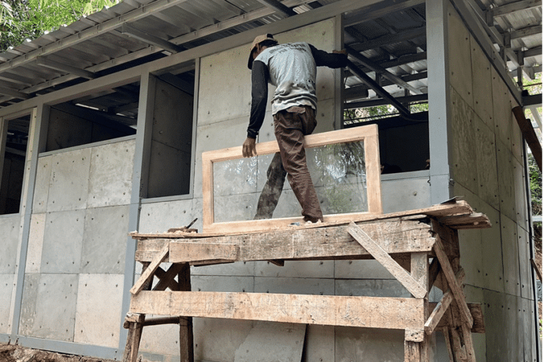 Concrete made of diapers