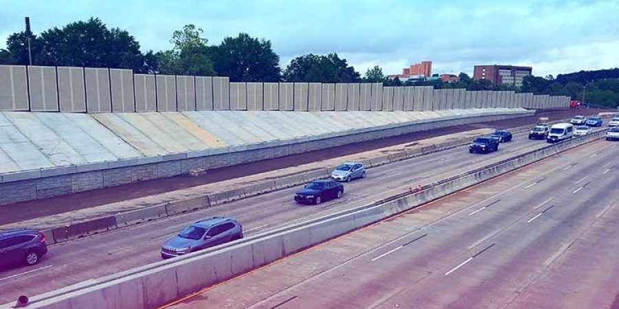Highway noise barriers