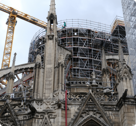 Notre Dame undergoing reconstruction